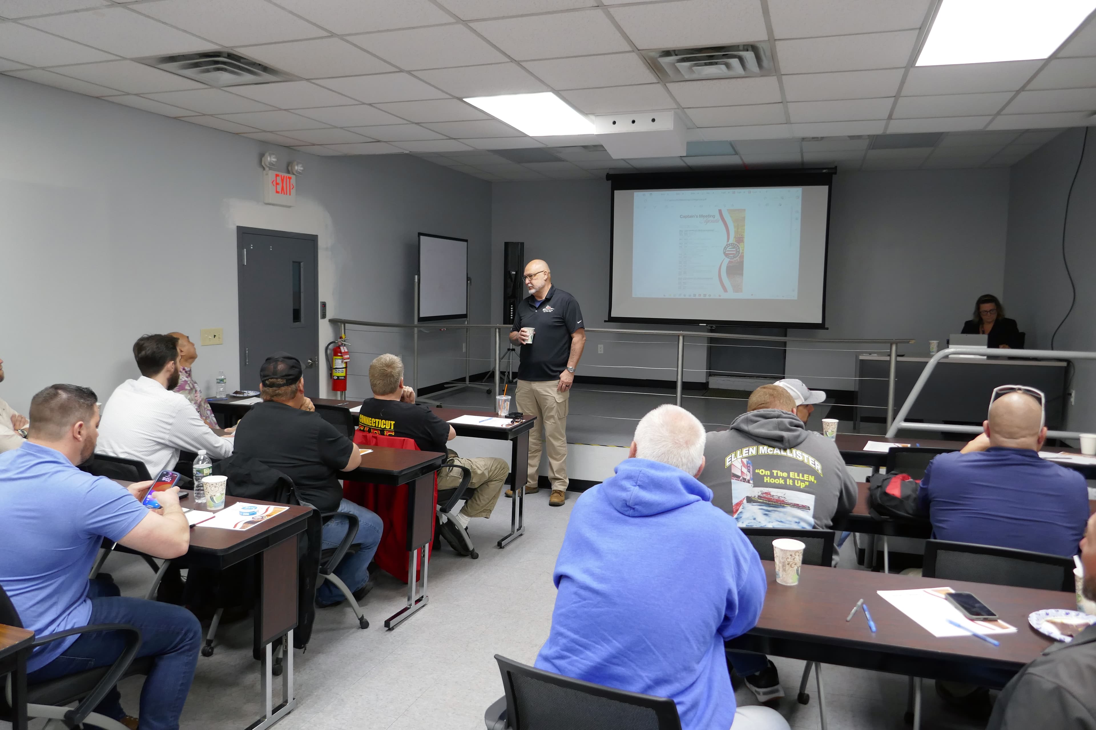 Classroom training session with McAllister crew